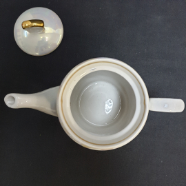 Набор для чая, фарфор, СССР, 2 предмета. Картинка 7